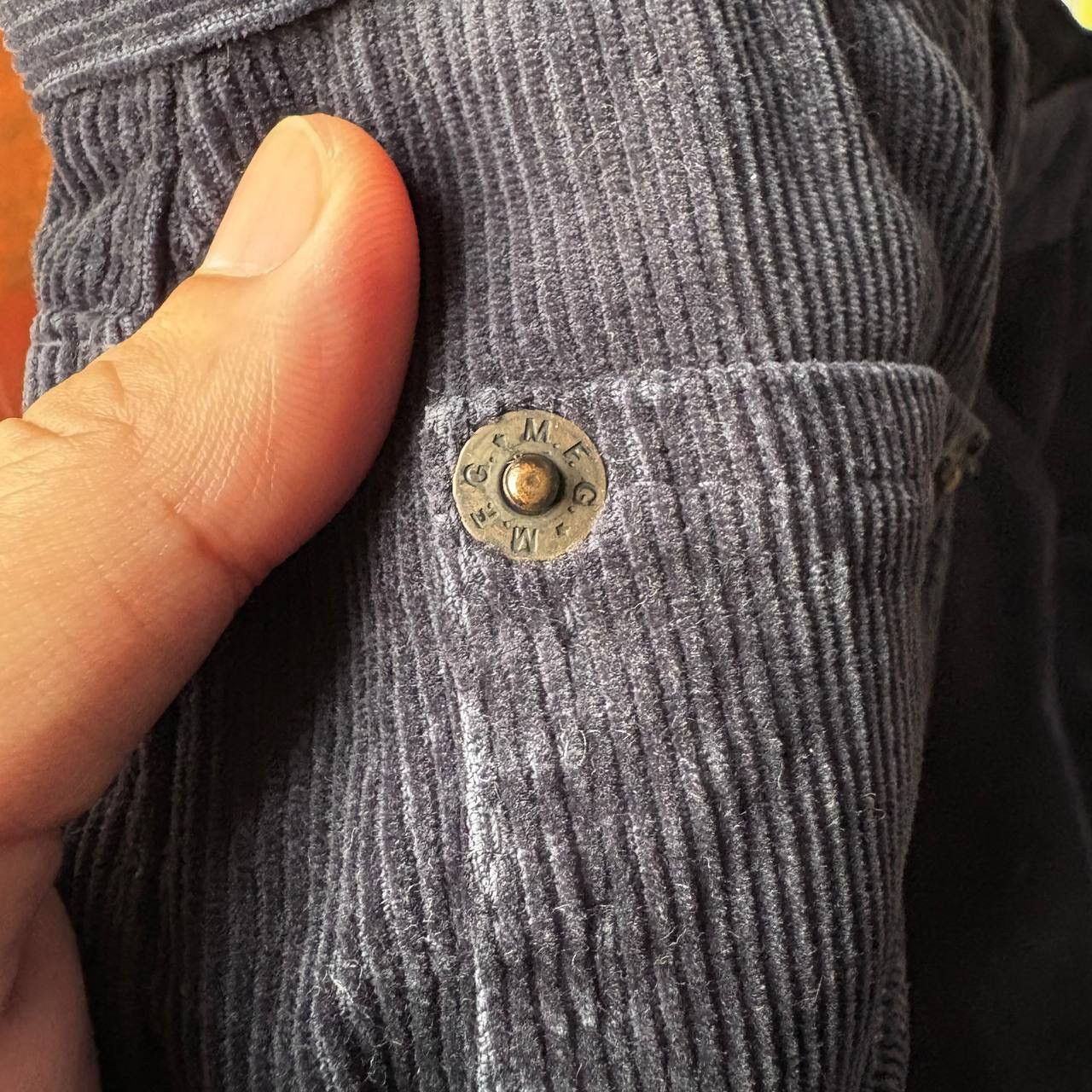 Marithe + Francois Girbaud Vintage Marithe Francois Girbaud MFG Navy Corduroy Pants Size US 33 - 14 Thumbnail
