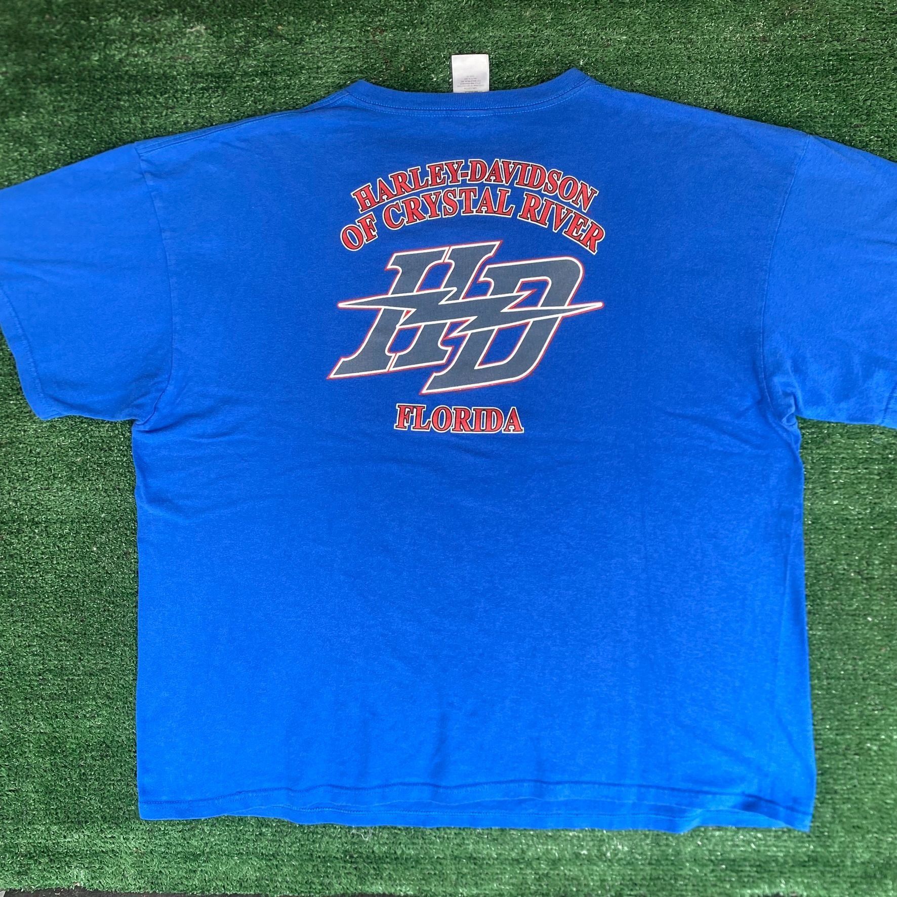 Harley Davidson Vintage Y2K Harley Davidson Shirt Motorcycle Biker Logo Tee Size US XXL / EU 58 / 5 - 1 Thumbnail
