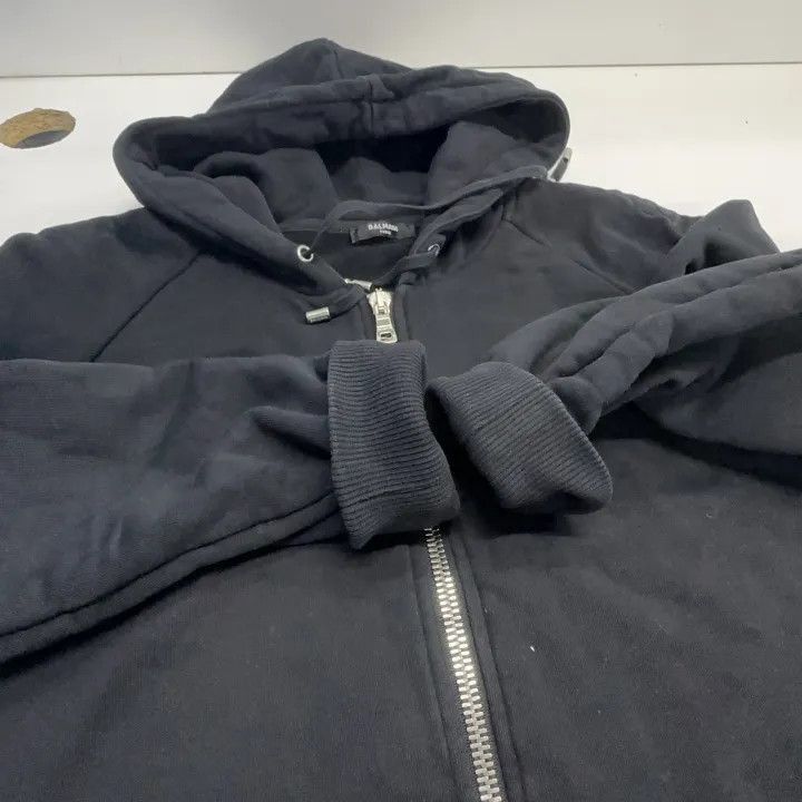 Balmain Balmain Casual Solid Zip Hoodie -2507 Size US L / EU 52-54 / 3 - 5 Thumbnail