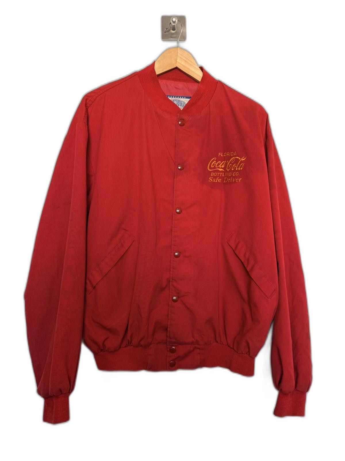 Coca Cola Vintage 90s Red Coca-Cola Safety Driver bomber Jacket Size US M / EU 48-50 / 2 - 2 Thumbnail