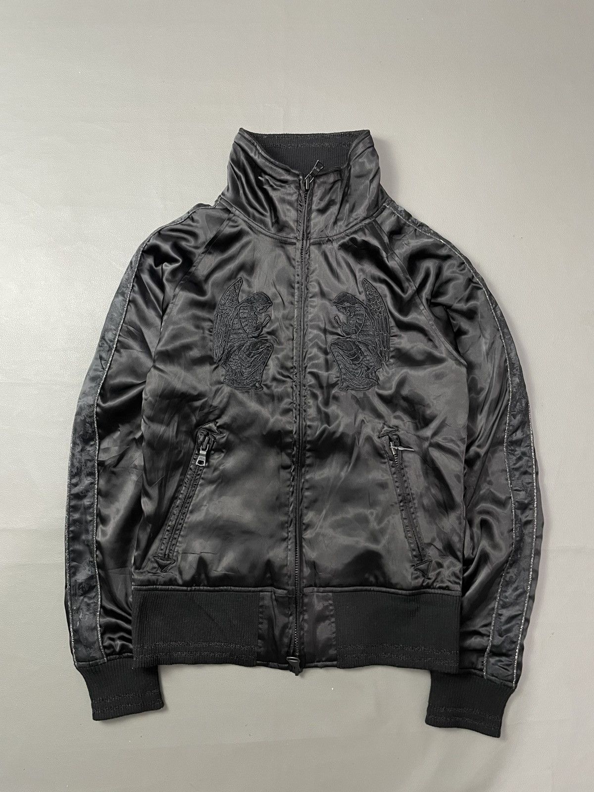 GOSTAR DE FUGA Jesus on the cross Embroiderd Gothic Track Jacket Fuga Japan Size S / US 4 / IT 40 - 2 Thumbnail