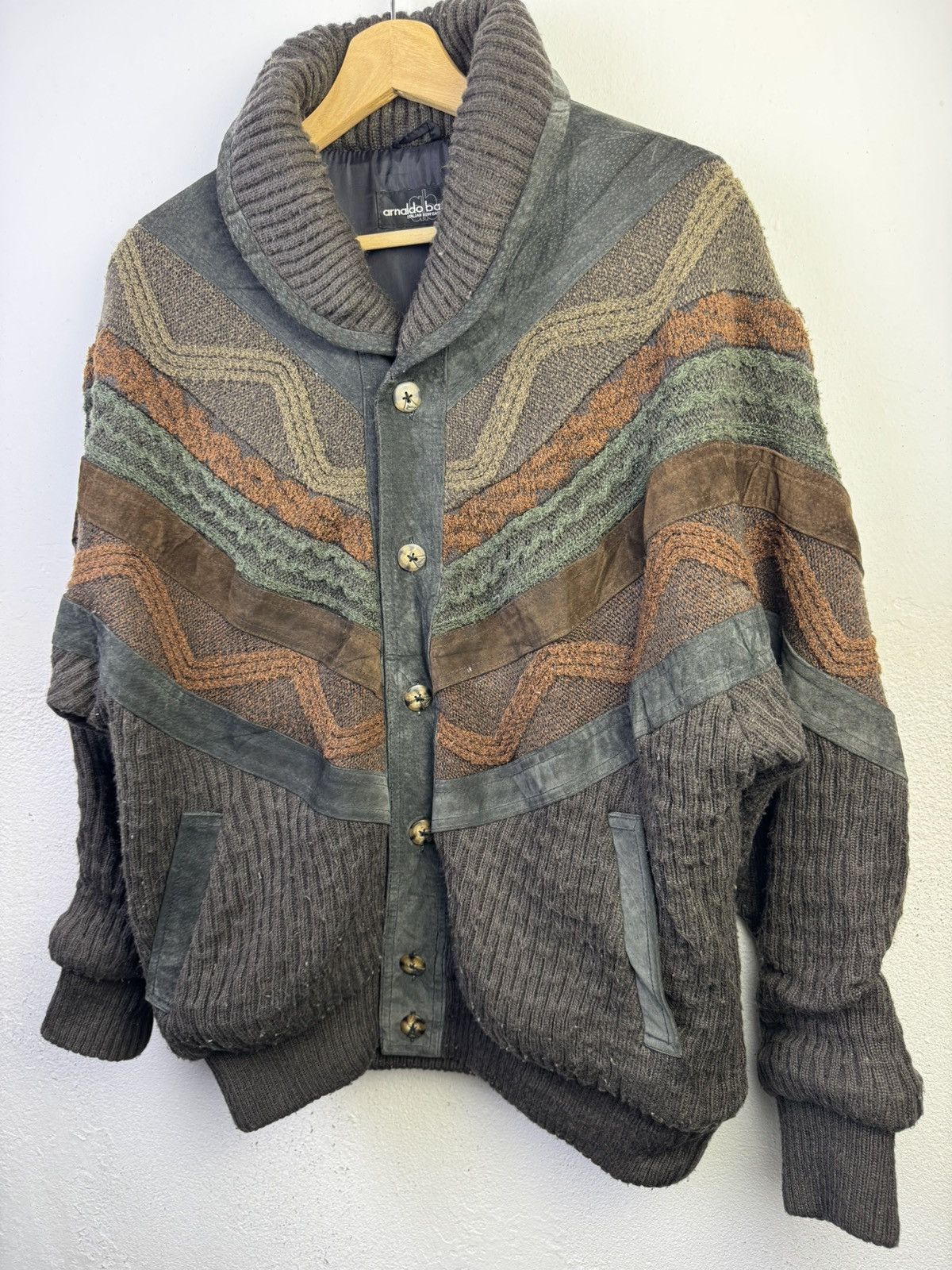 Designer Vintage Arnaldo Bassini Nice Design Jacket Size US M / EU 48-50 / 2 - 3 Thumbnail