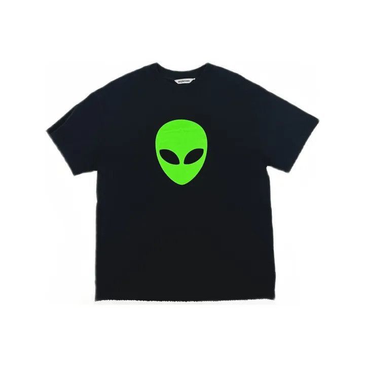 Balenciaga Balenciaga Alien Graphic Round Neck T-shirt 0079-2507 Size L / US 10 / IT 46 - 2 Thumbnail