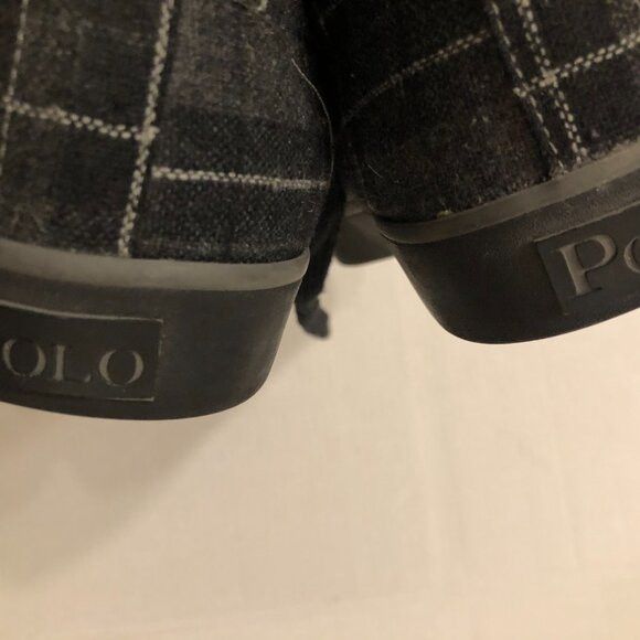 Polo Ralph Lauren POLO RALPH LAUREN MEN'S BLACK HIGH TOP SNEAKERS SIZE: 9.5D Size US 9.5 / EU 42-43 - 12 Thumbnail