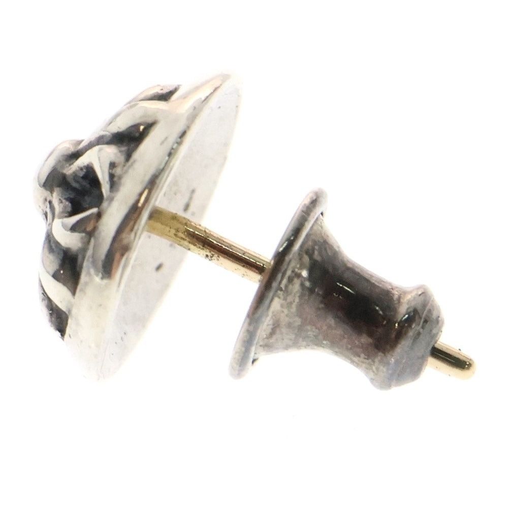 CHROME HEARTS Silver Cross Ball Stud Earring