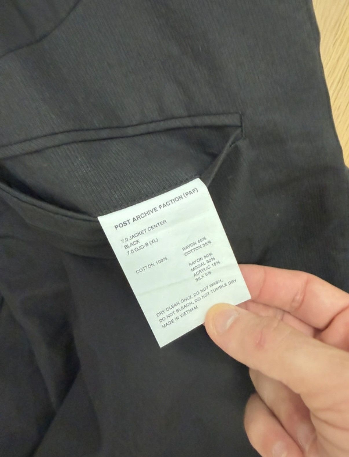 POST ARCHIVE FACTION (PAF) POST ARCHIVE FACTION Blazer Multi Pocket Size 48L - 4 Thumbnail