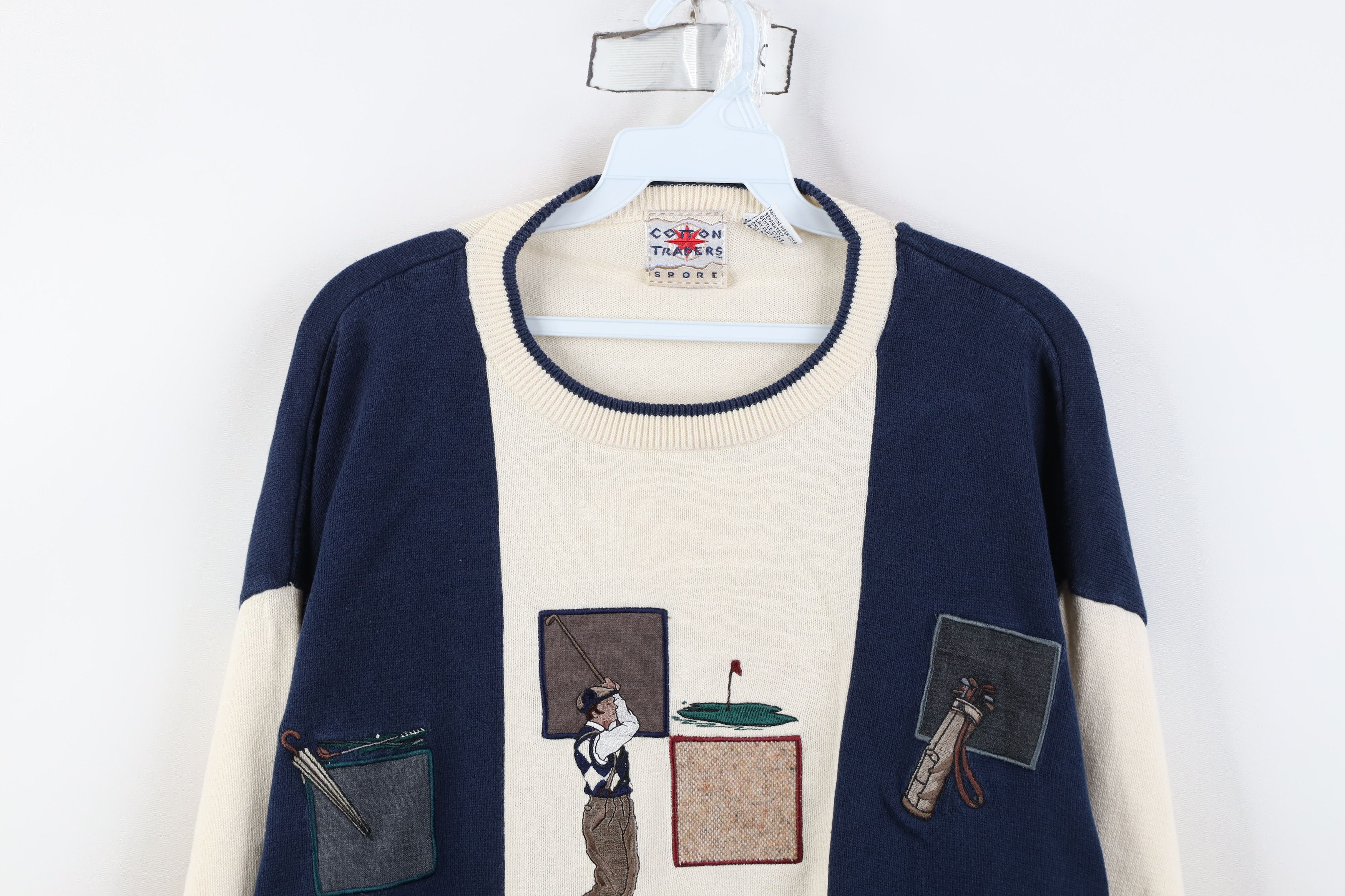 Vintage Vintage 90s Streetwear Golf Golfing Knit Crewneck Sweater Size US XL / EU 56 / 4 - 2 Thumbnail