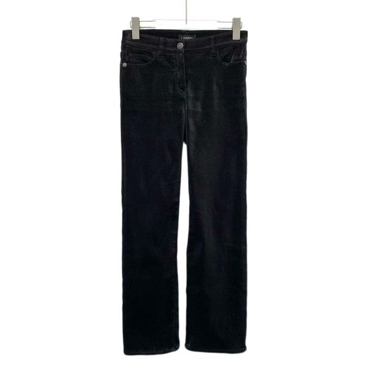 Chanel Chanel Black Distressed Cotton Casual Jeans Size 36" / US 14 / IT 50 - 1 Thumbnail