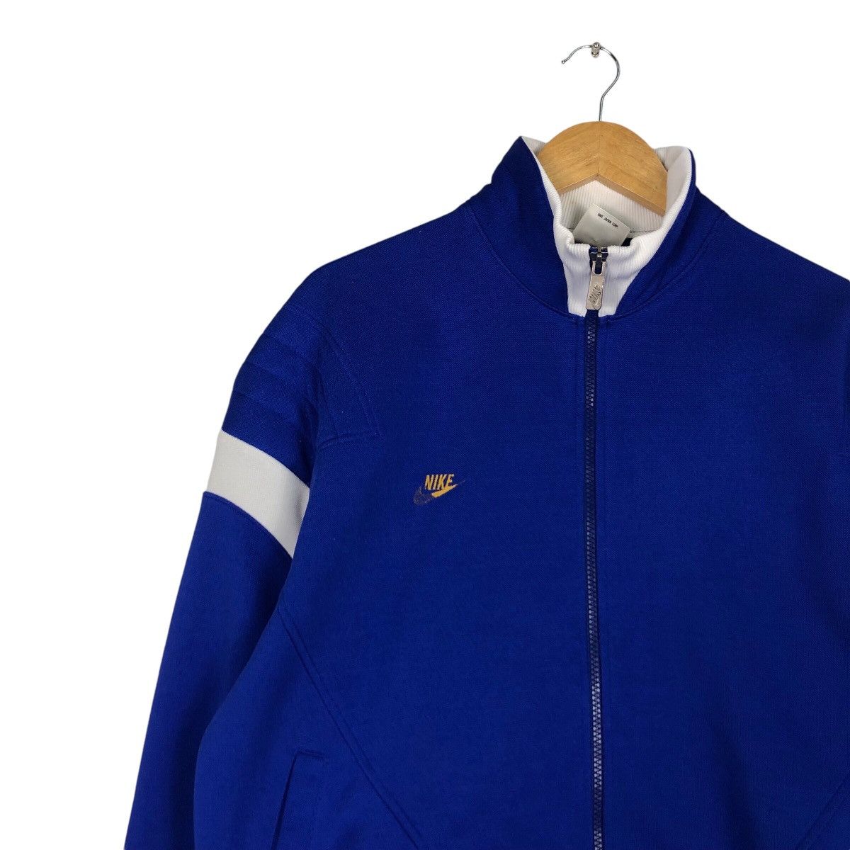 Japanese Brand × Nike × Vintage Vintage Nike Black Tag Blue Sweater Jacket Japan Production Size US M / EU 48-50 / 2 - 6 Thumbnail