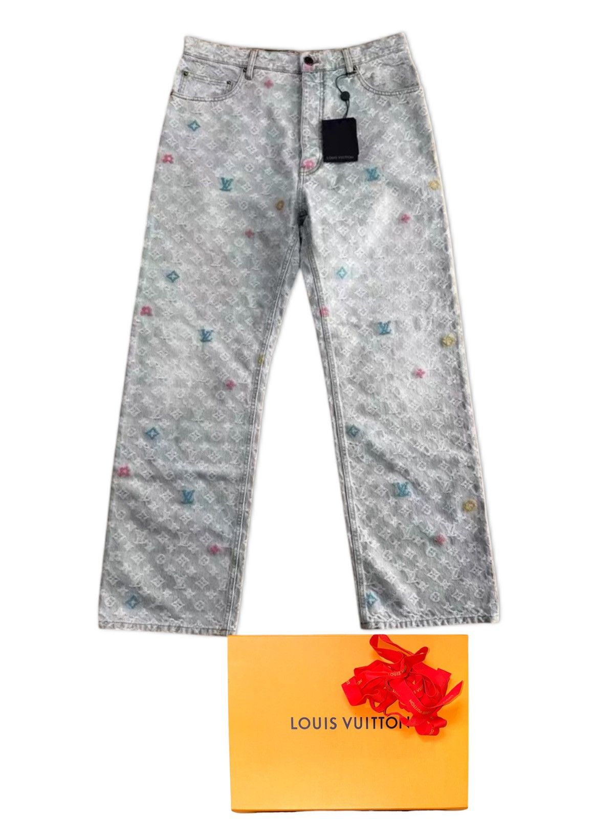 Louis Vuitton × Tyler The Creator Louis Vuitton X Tyler the Creator 34 Craggy Denim Jeans Size US 34 / EU 50 - 1 Thumbnail