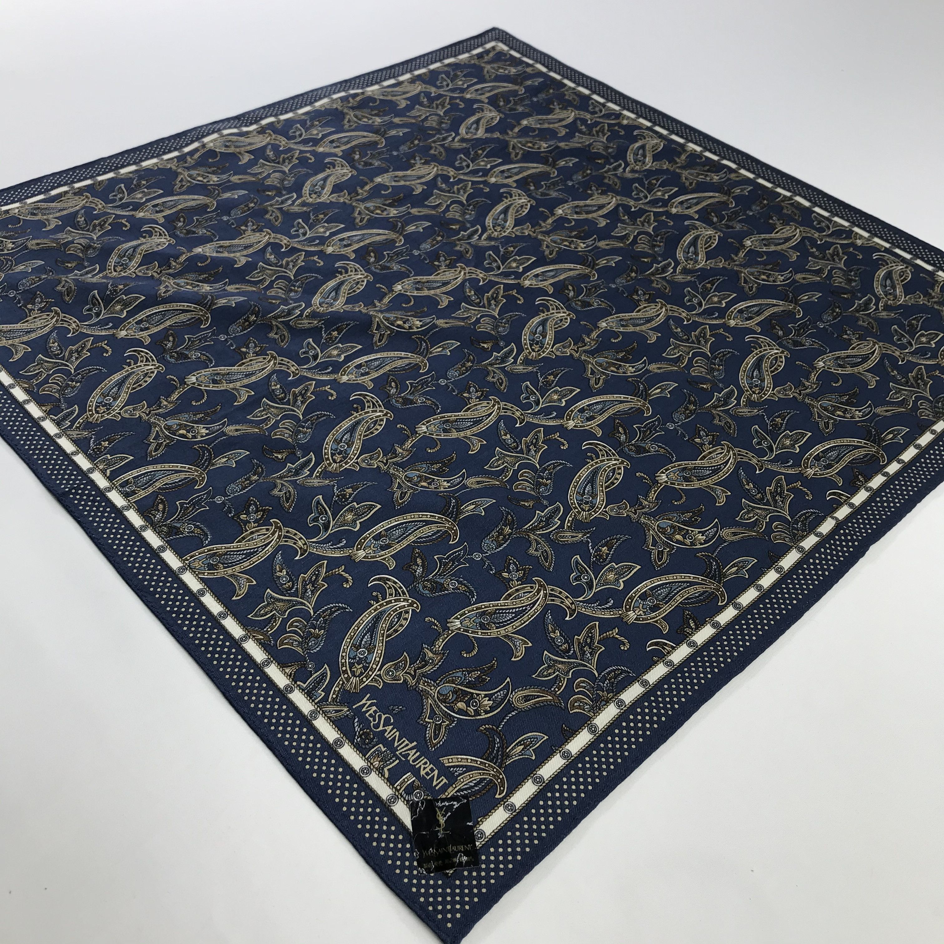 Vintage × Yves Saint Laurent Yves Saint Laurent Bandana / Handkerchief /Neckerchief -S901 Size ONE SIZE - 2 Thumbnail