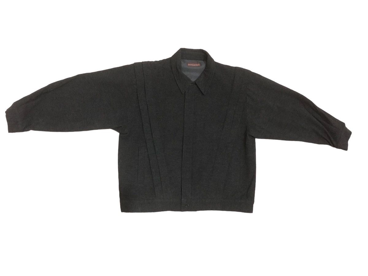 Image of Pierre Balmain Grey Charcoal Wool Jacket, Men's (Size 2XL)