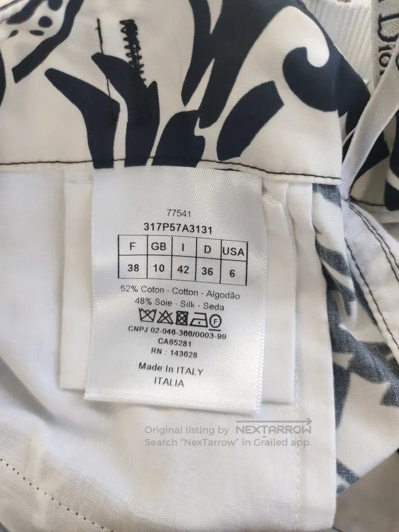 Dior Dior Black and white printed trousers Size 25" / US 0 / IT 36 - 4 Thumbnail