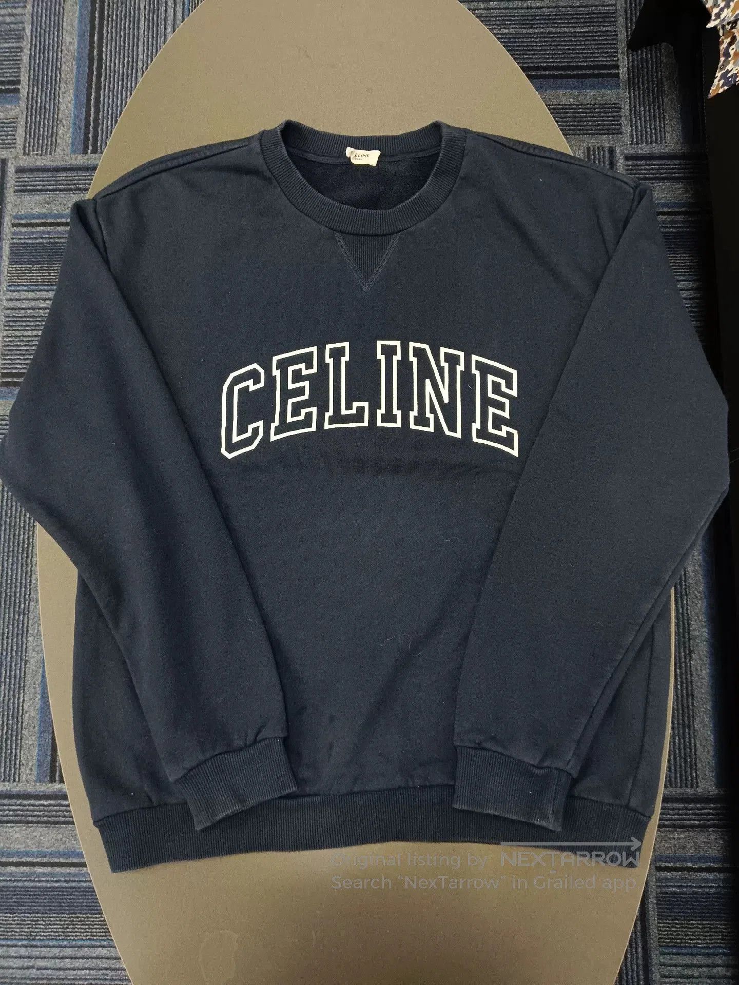 Celine celine classic logo crew neck sweatshirt. Size L / US 10 / IT 46 - 1 Thumbnail