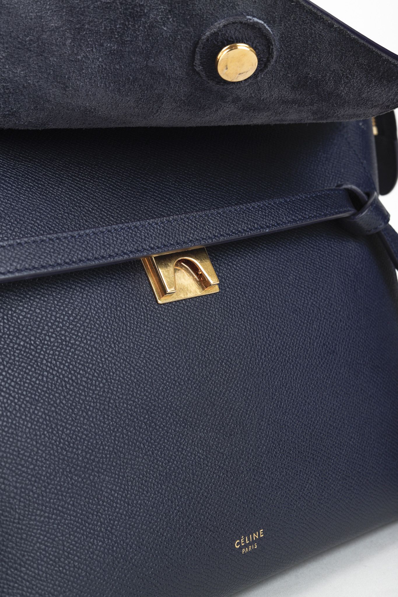 Celine Celine Mini Belt Navy Grained Calfskin Bag Size ONE SIZE - 12 Thumbnail