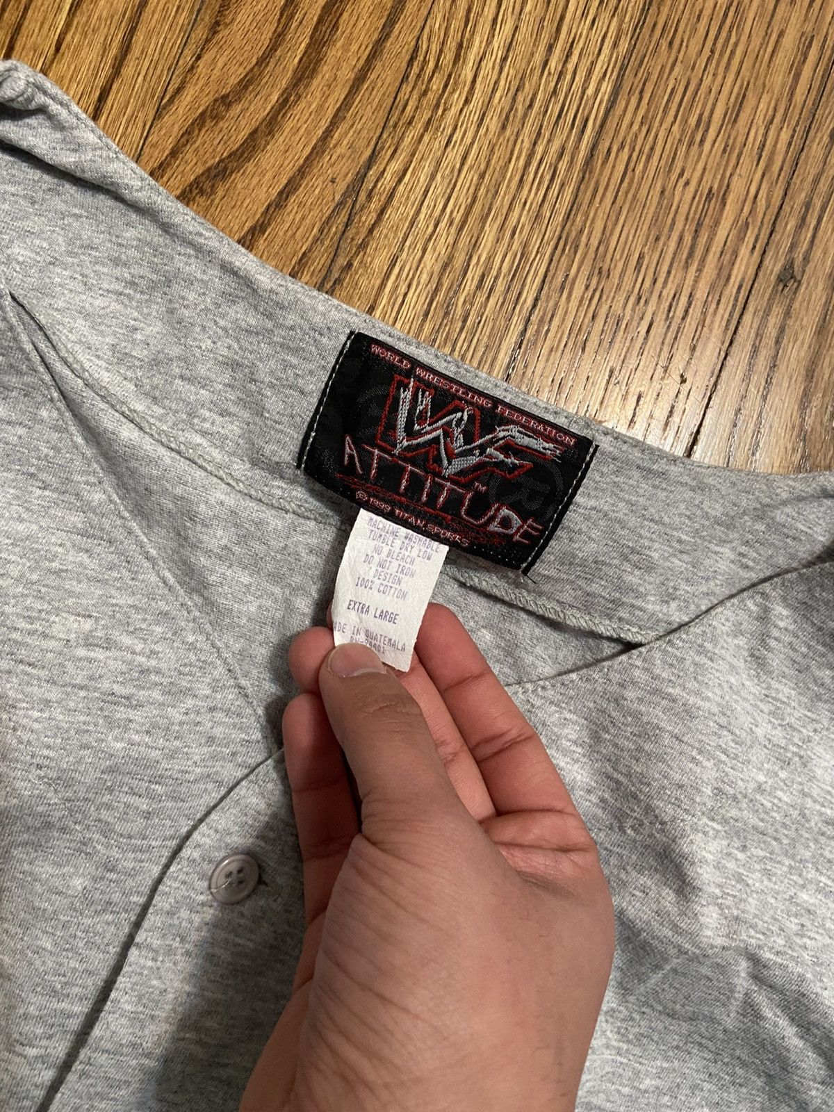 Vintage × WWF Vintage Wwf stone cold jersey Size US XL / EU 56 / 4 - 5 Thumbnail