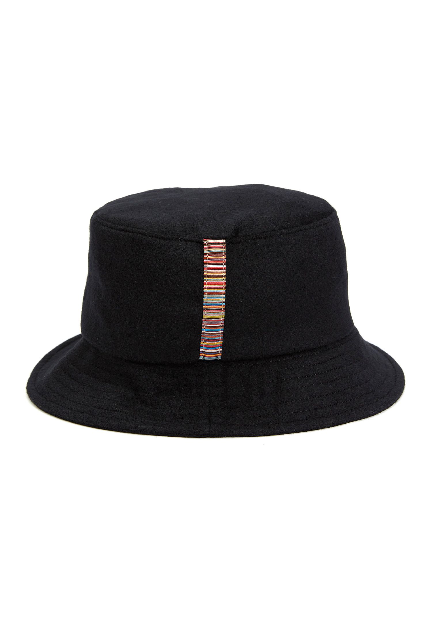 Paul Smith PAUL SMITH black cashmere wool stripe bucket hat Medium Size ONE SIZE - 1 Thumbnail