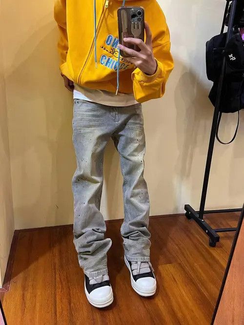 Japanese Brand Vintage washed rare heavyweight casual jeans Size US 34 / EU 50 - 1 Thumbnail