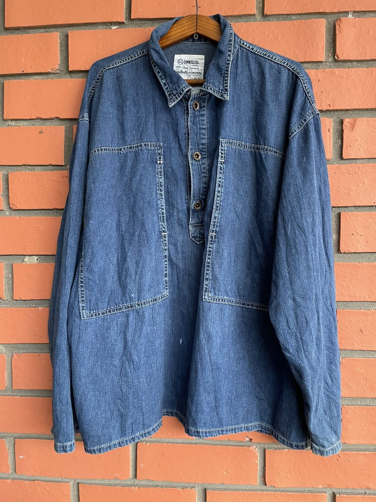 OMNIGOD Omnigod Japan Pullover inspired by WW2 Workwear Blue Indigo Size US S / EU 44-46 / 1 - 1 Thumbnail