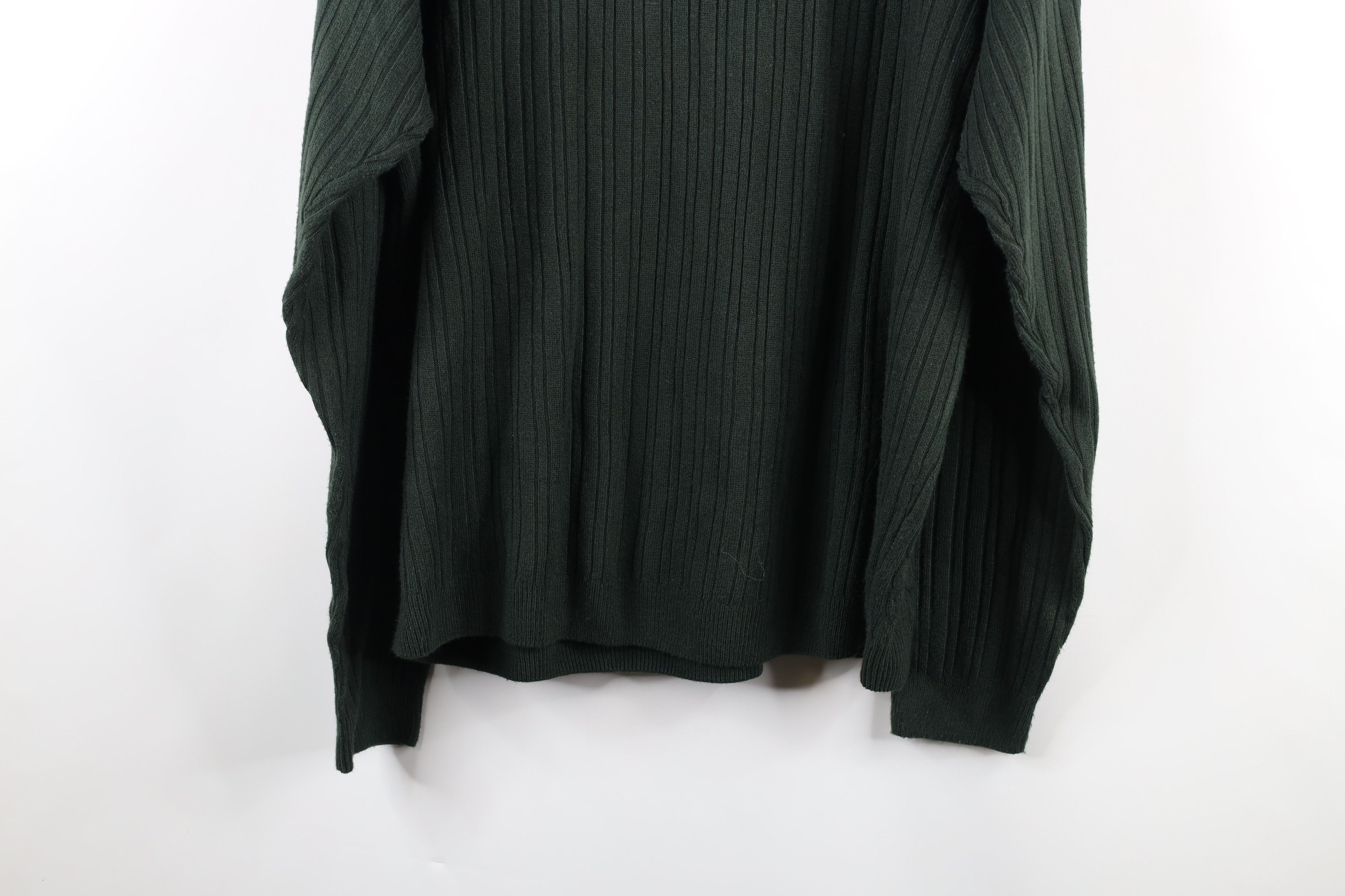 Vintage Vintage 90s Streetwear Knit Collared Polo Sweater Green Size US XL / EU 56 / 4 - 7 Thumbnail