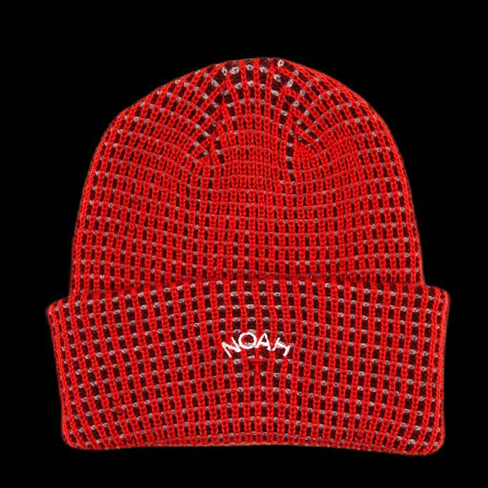 Noah Tuque Noah Tri-Color Core Logo Beanie Rouge | Grailed