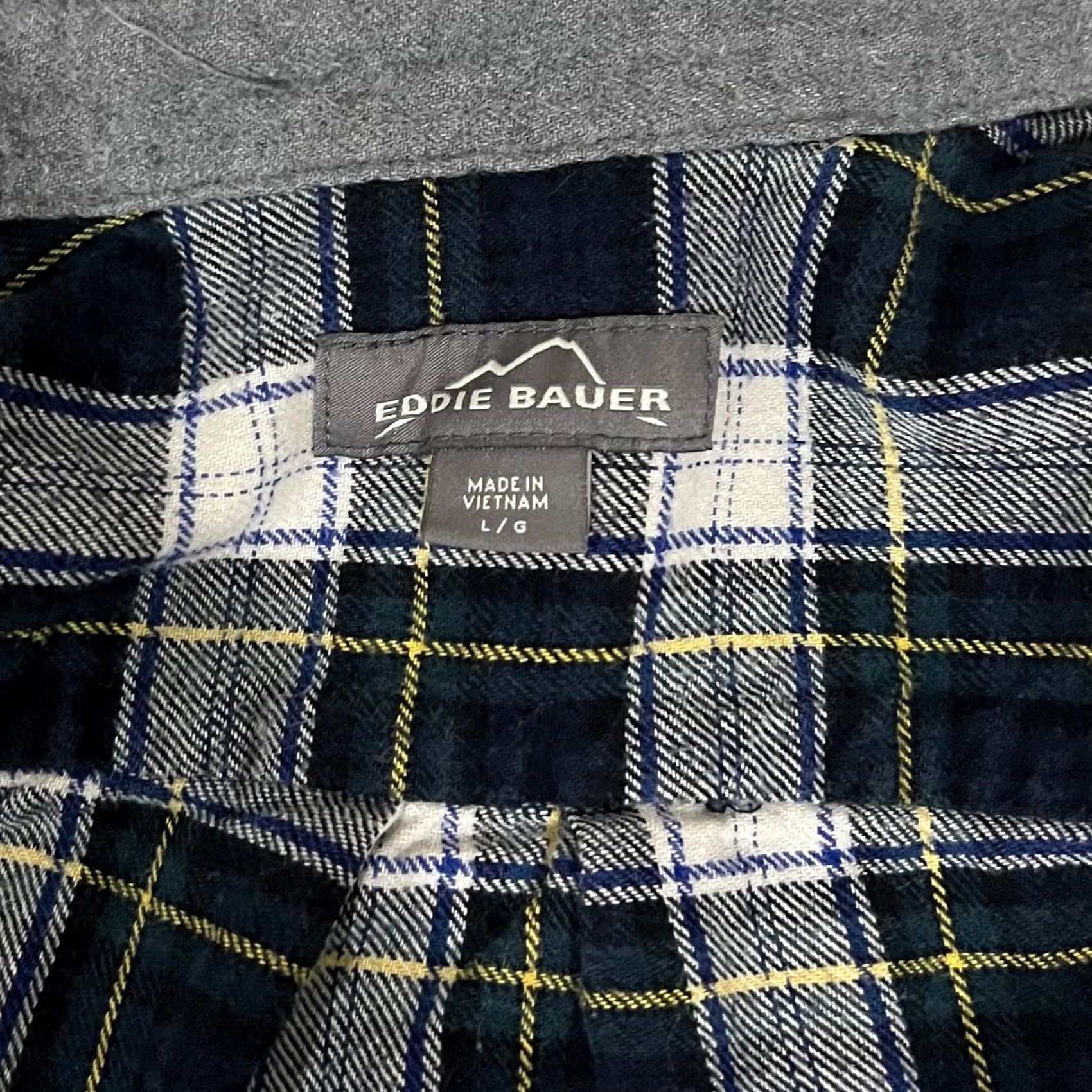 Eddie Bauer Eddie Bauer Men’s Large Plaid Flannel Shirt Blue Green Scotch Button-Front, Cotton, Long Sleeve, Collared, Regular Fit, Size L, Men's Shirt Size US L / EU 52-54 / 3 - 5 Thumbnail