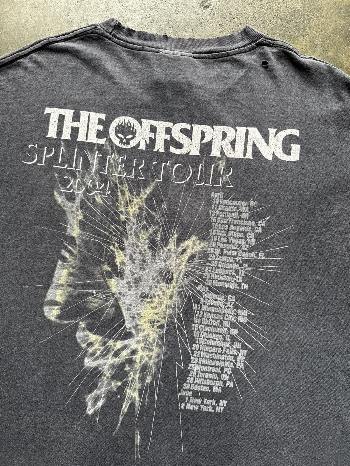 Vintage VTG 2004 The Offspring Splinter Band Tour Tee Shirt Nirvana Size US XL / EU 56 / 4 - 15 Thumbnail