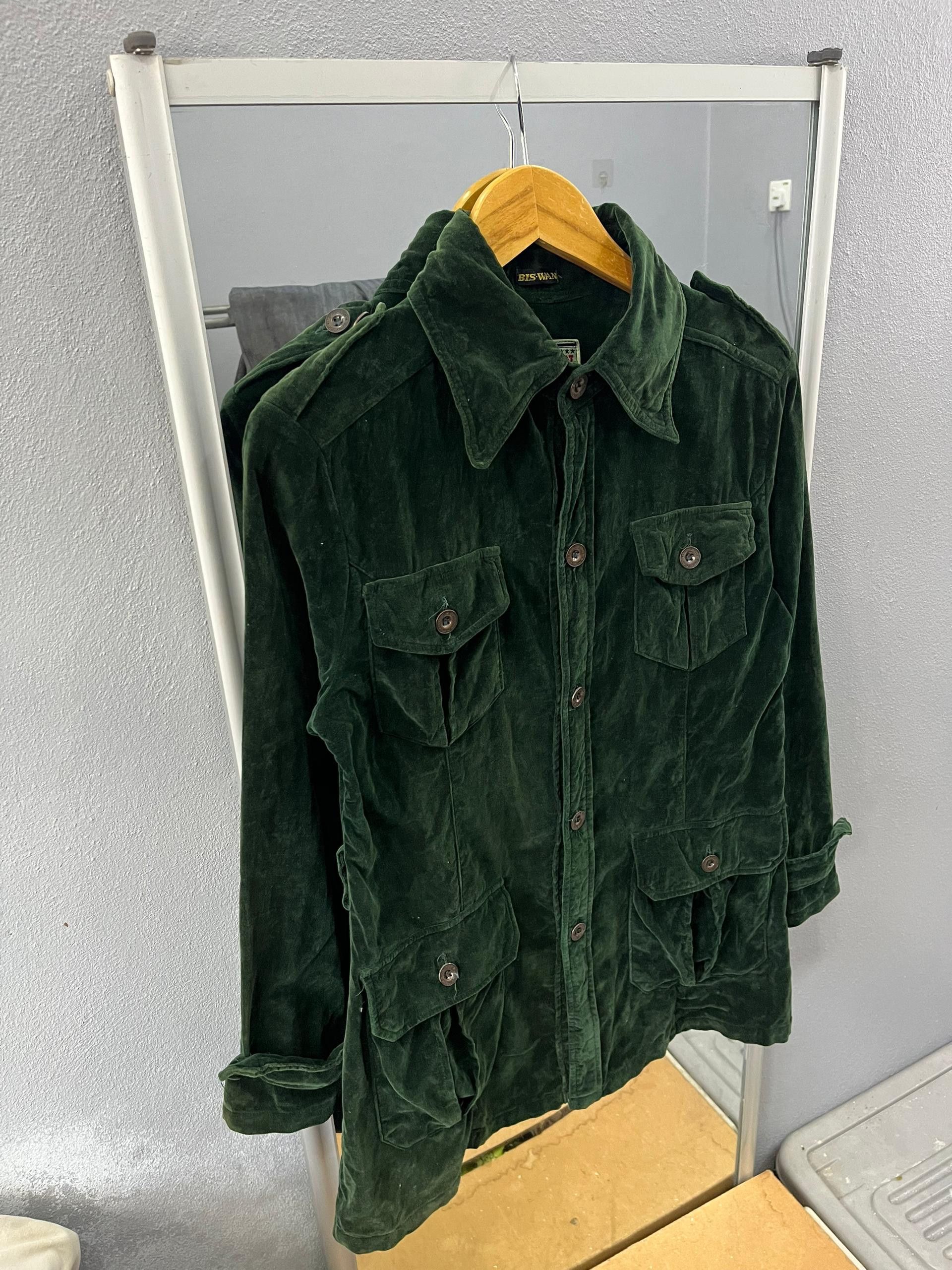 Vintage Archive BIS-WAN Emerald Velvet Western Jacket Size S / US 4 / IT 40 - 3 Thumbnail