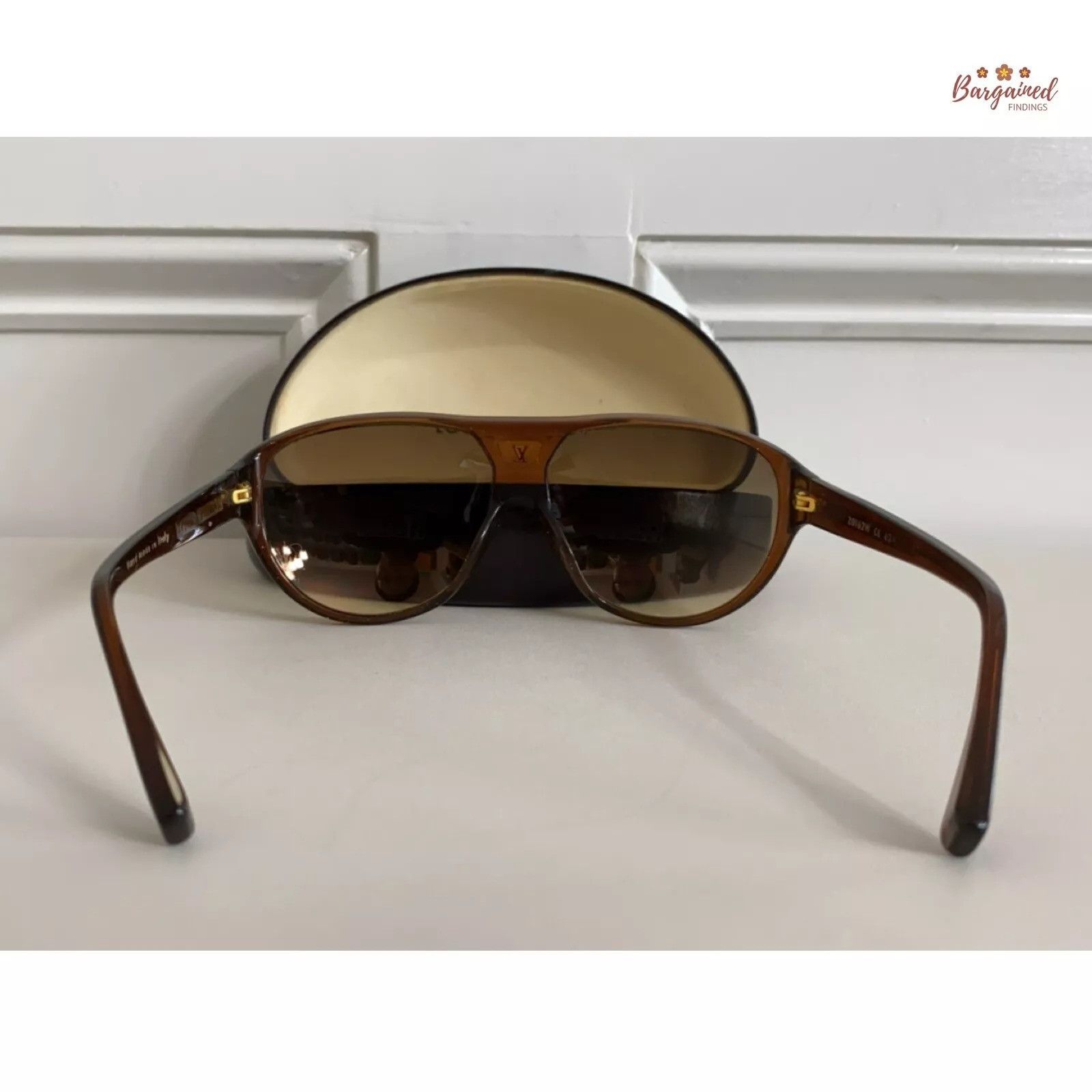 Louis Vuitton LOUIS VUITTON Glitter Acetate Illusion Monogram Sunglasses Size ONE SIZE - 2 Thumbnail