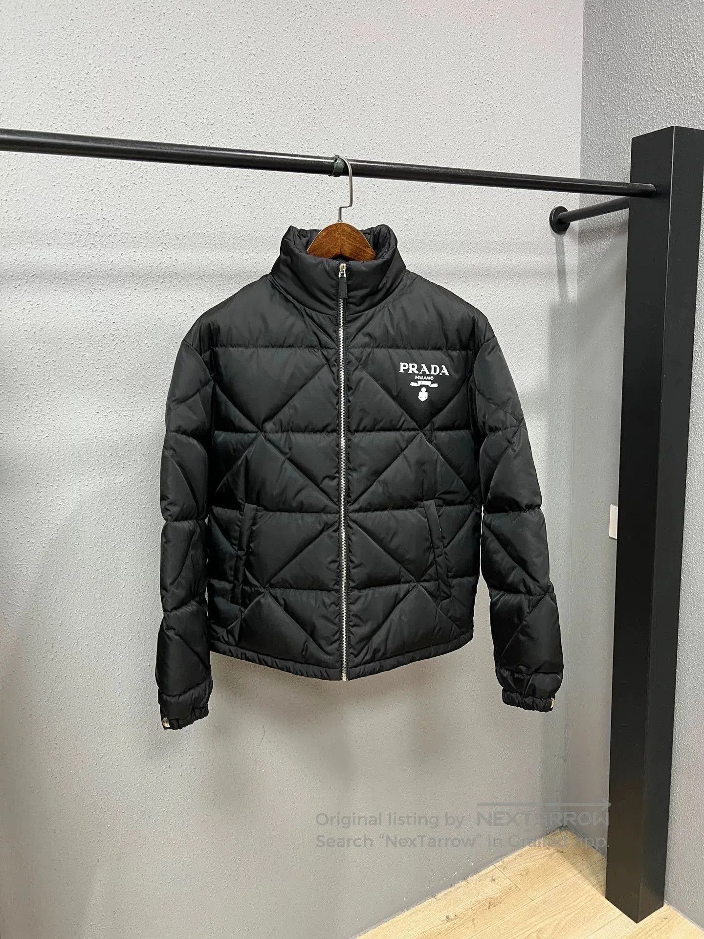 Prada black quilted puffer jacket by prada. Size XS / US 0-2 / IT 36-38 - 1 Thumbnail