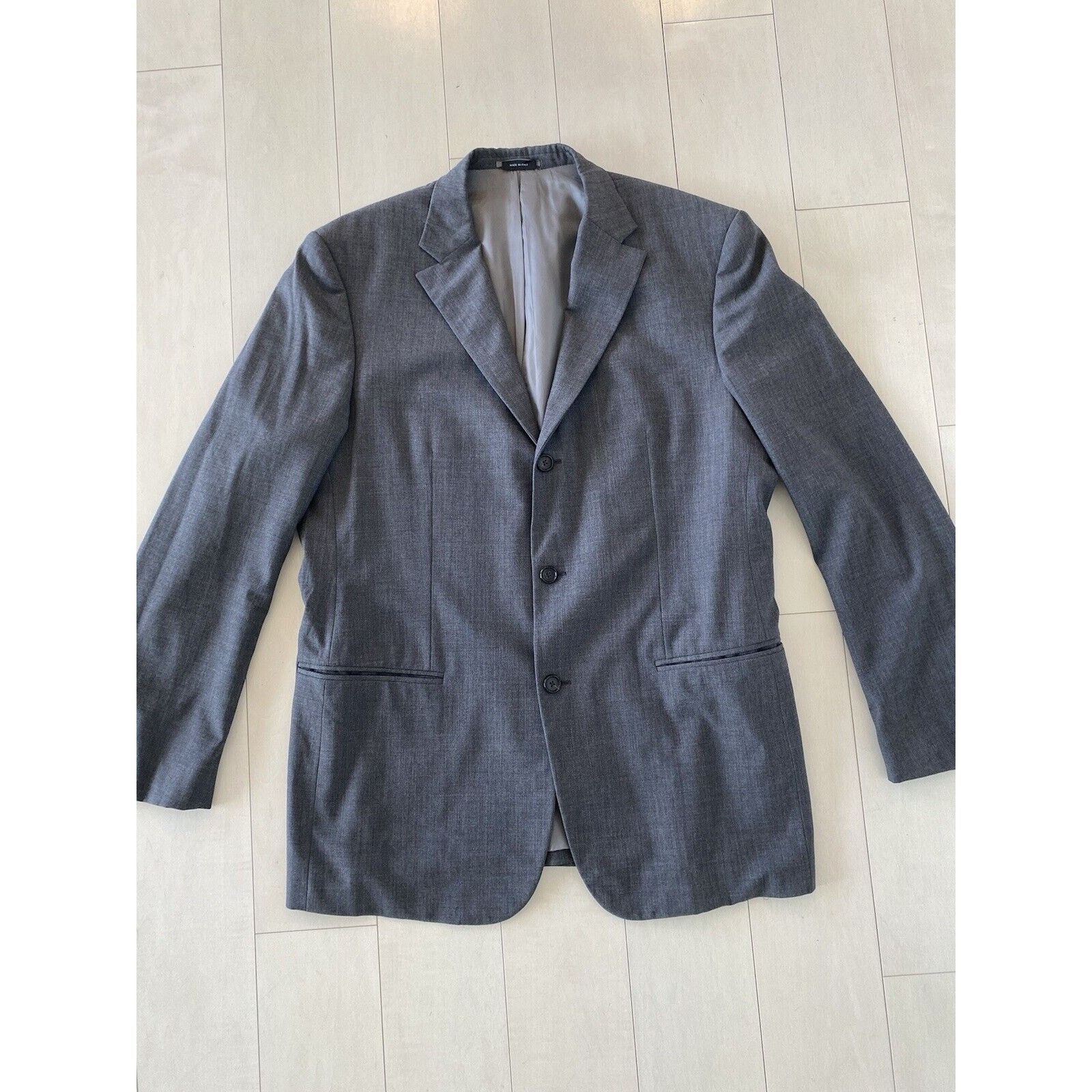 Jil Sander JIL SANDER Tailor Made Gray Sport Coat 3 Btn Center Vent 42R Size 42R - 6 Thumbnail