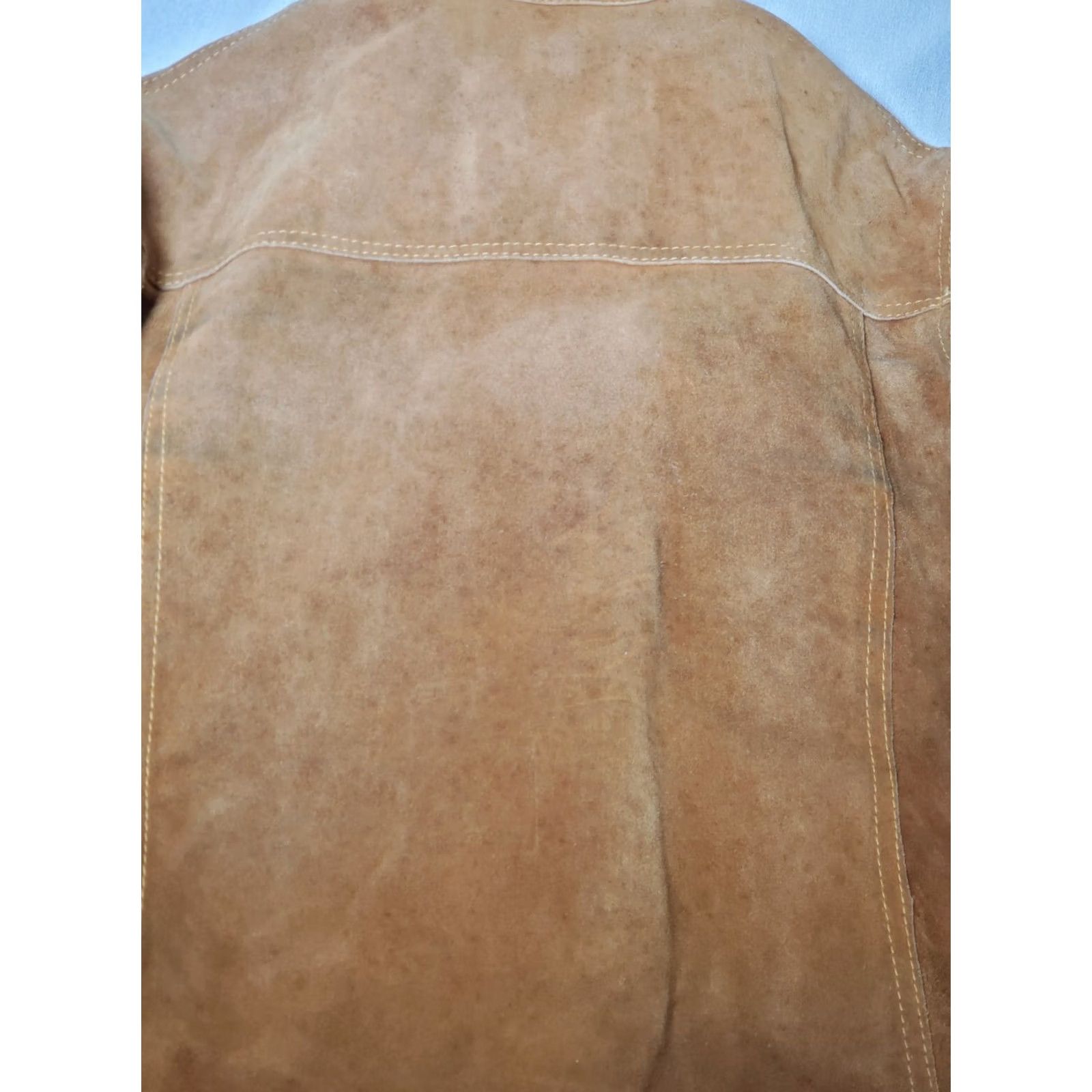 Vintage VTG Berco Genuine Leather Suede Trucker Jacket Mens 44 Brown 1960s Hong Kong Shirt Tshirt? Size US S / EU 44-46 / 1 - 7 Thumbnail