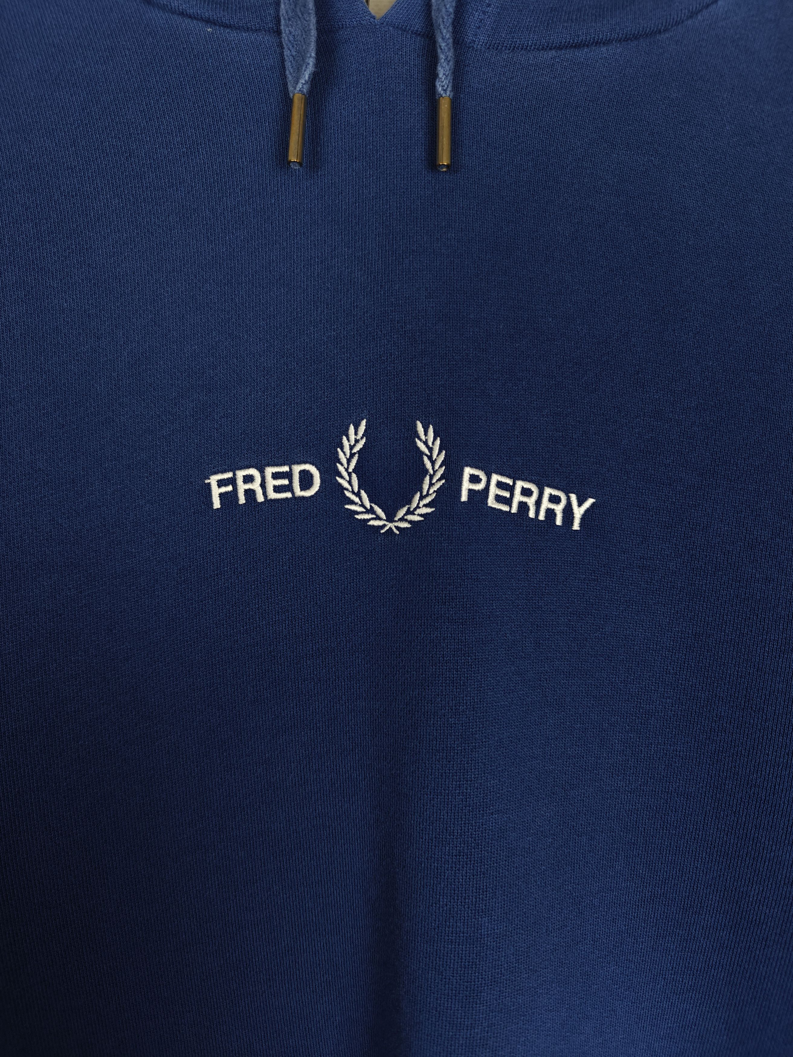 Fred Perry Fred Perry Hoodie Center Logo Pullover Blue size S Size US S / EU 44-46 / 1 - 6 Thumbnail