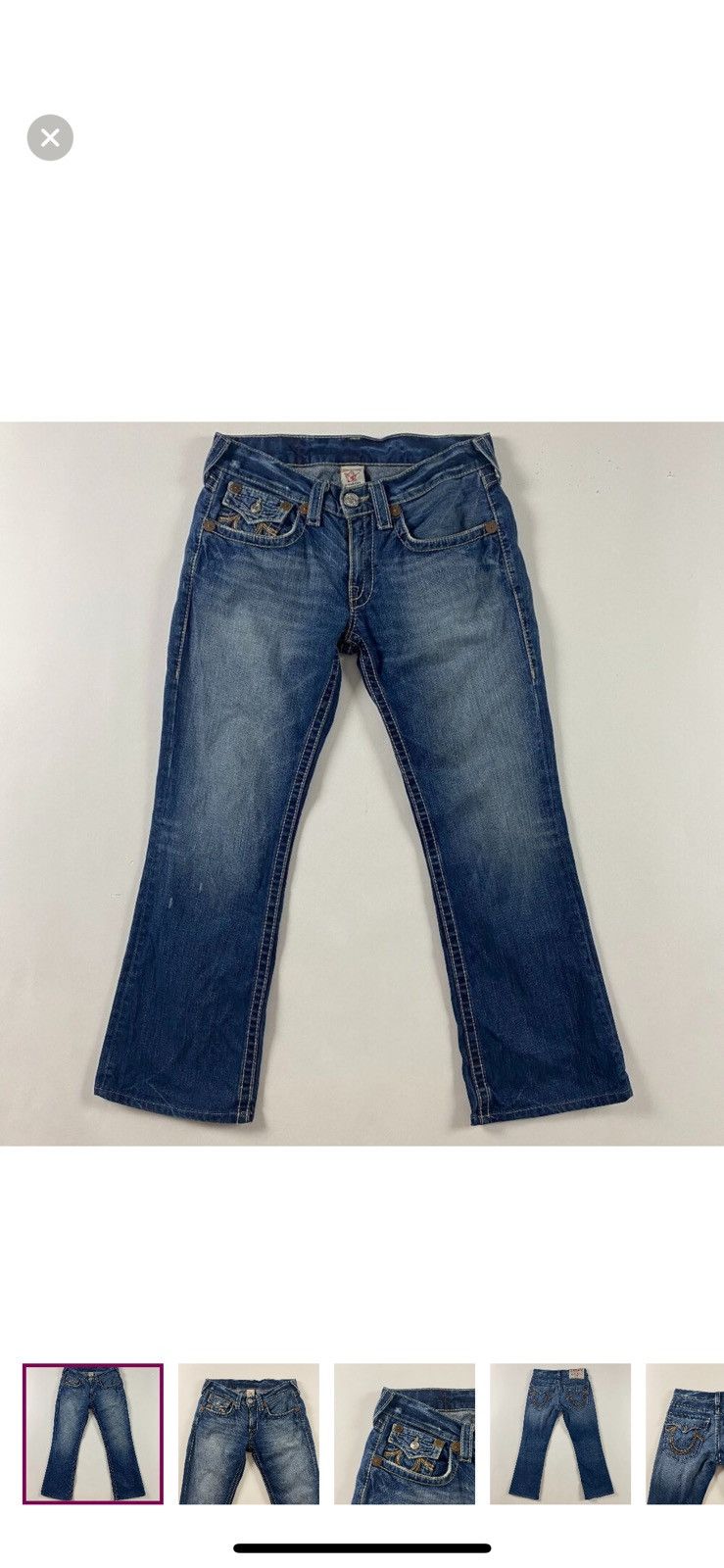 True Religion Vintage true religion denim jeans Size US 35 - 3 Thumbnail