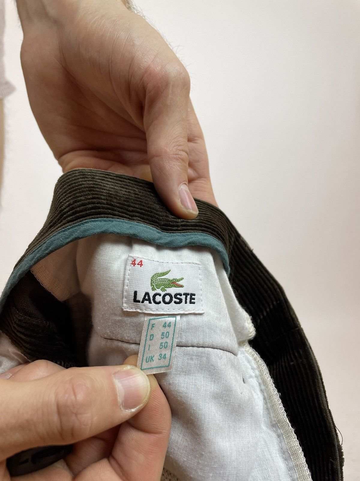 Lacoste LACOSTE VINTAGE VELVET Brown Pleated TROUSERS PANTS size F44 Size US 34 / EU 50 - 17 Thumbnail