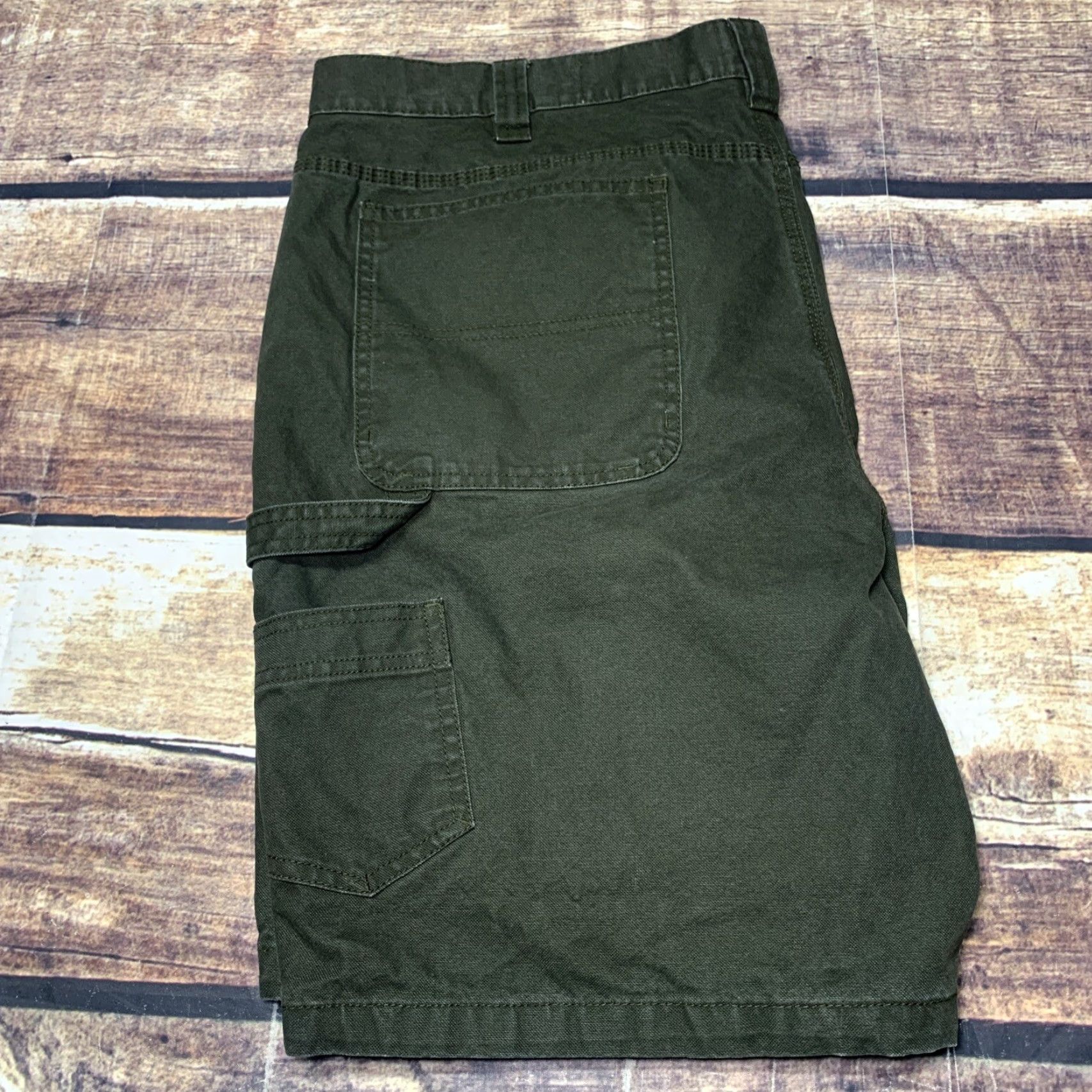 Vintage Red Head Carpenter Shorts Green Mens 42 Canvas Workwear Cargo OFS Size US 42 / EU 58 - 8 Thumbnail