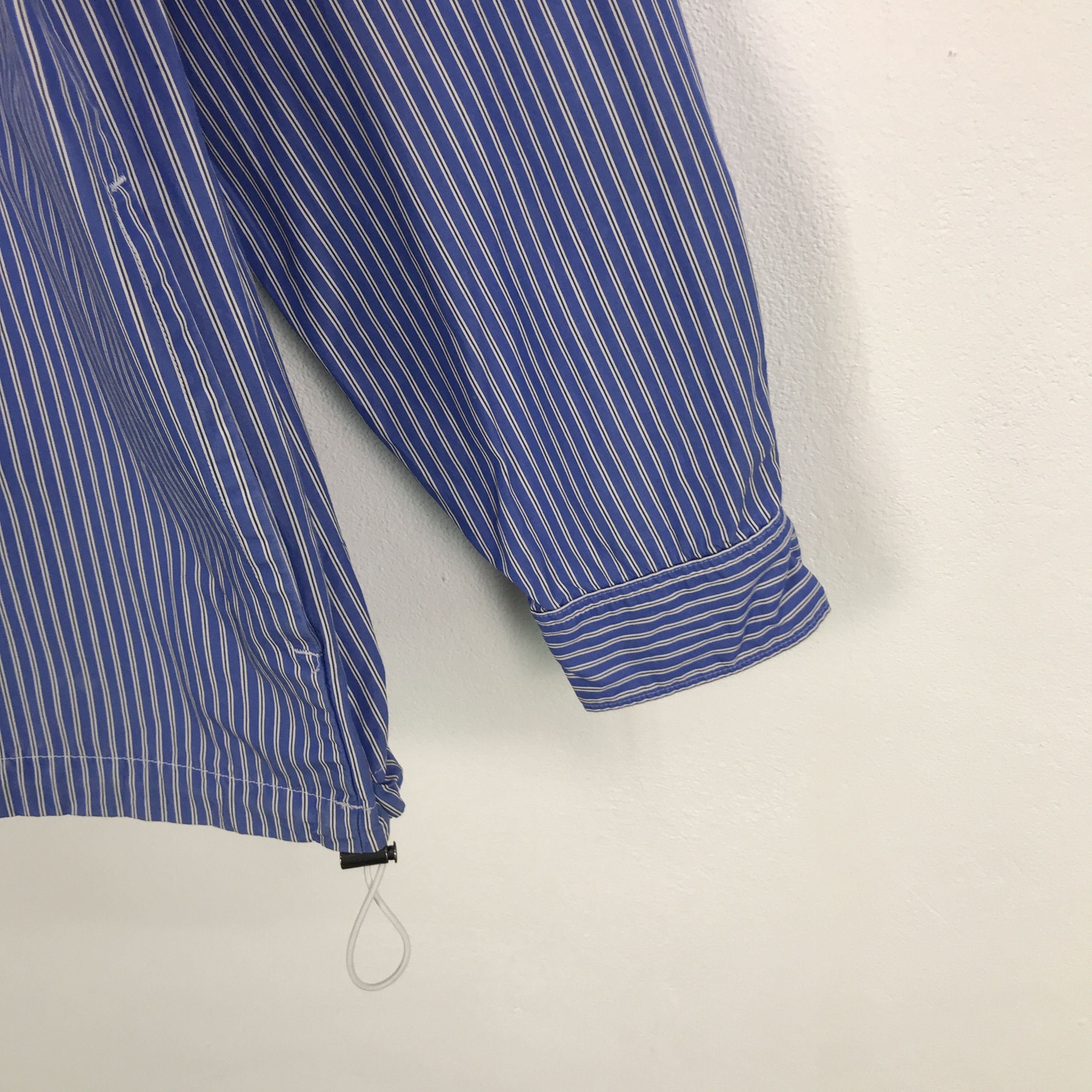 Jill Sander x uniqlo stripped button jacket