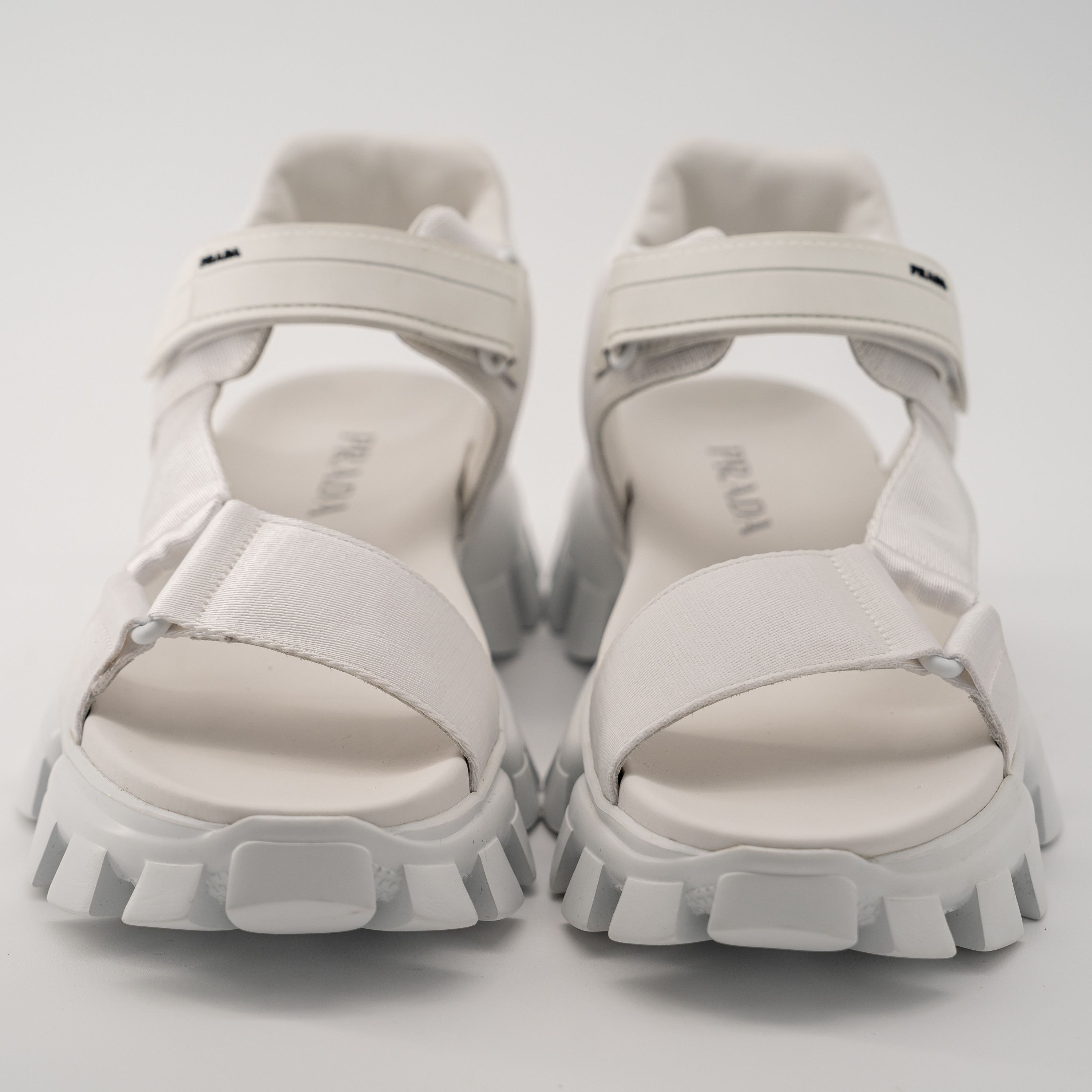 Prada 8 / 9us Prada Cloudbust Thunder Sandal White Re-Nylon Size US 9 / EU 42 - 2 Thumbnail
