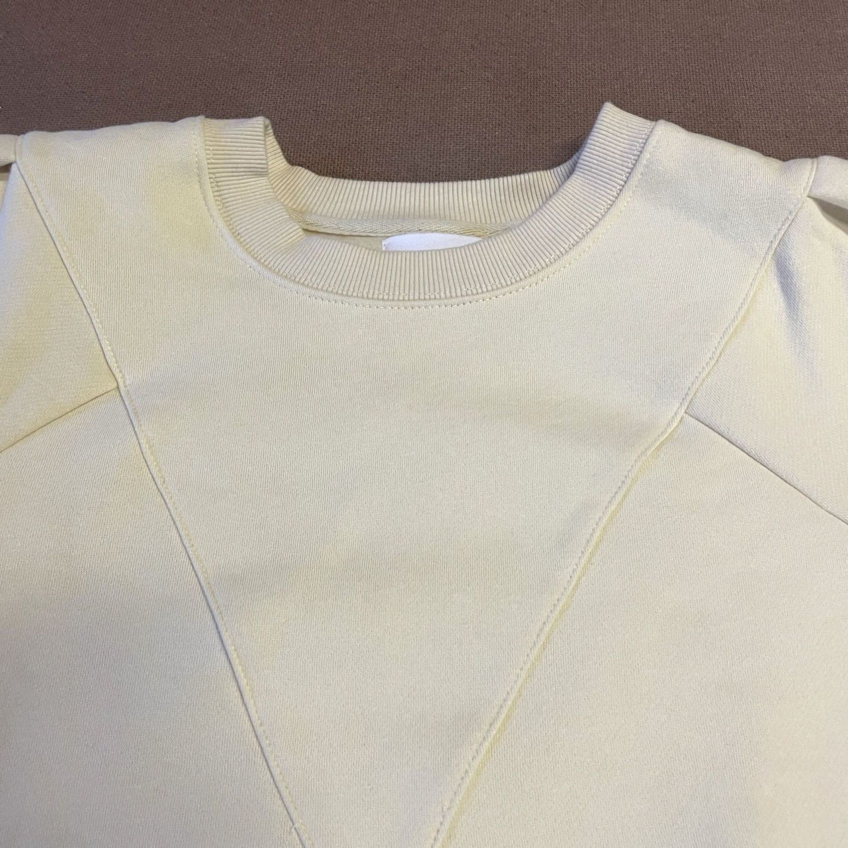 Vintage All Row Sweatshirt Womens Small Yellow Pullover Crewneck Outdoors Solid Ladies Size S / US 4 / IT 40 - 4 Thumbnail