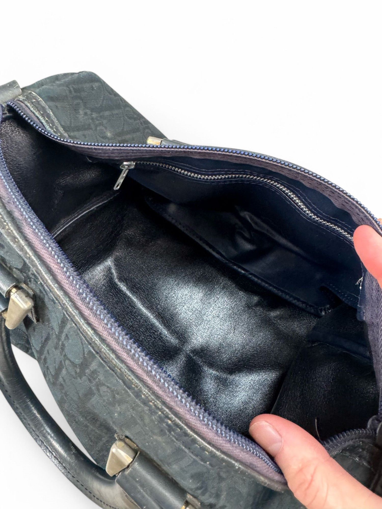 Dior Dior - Black Boston Handbag Monogram Canvas Leather Size ONE SIZE - 7 Thumbnail