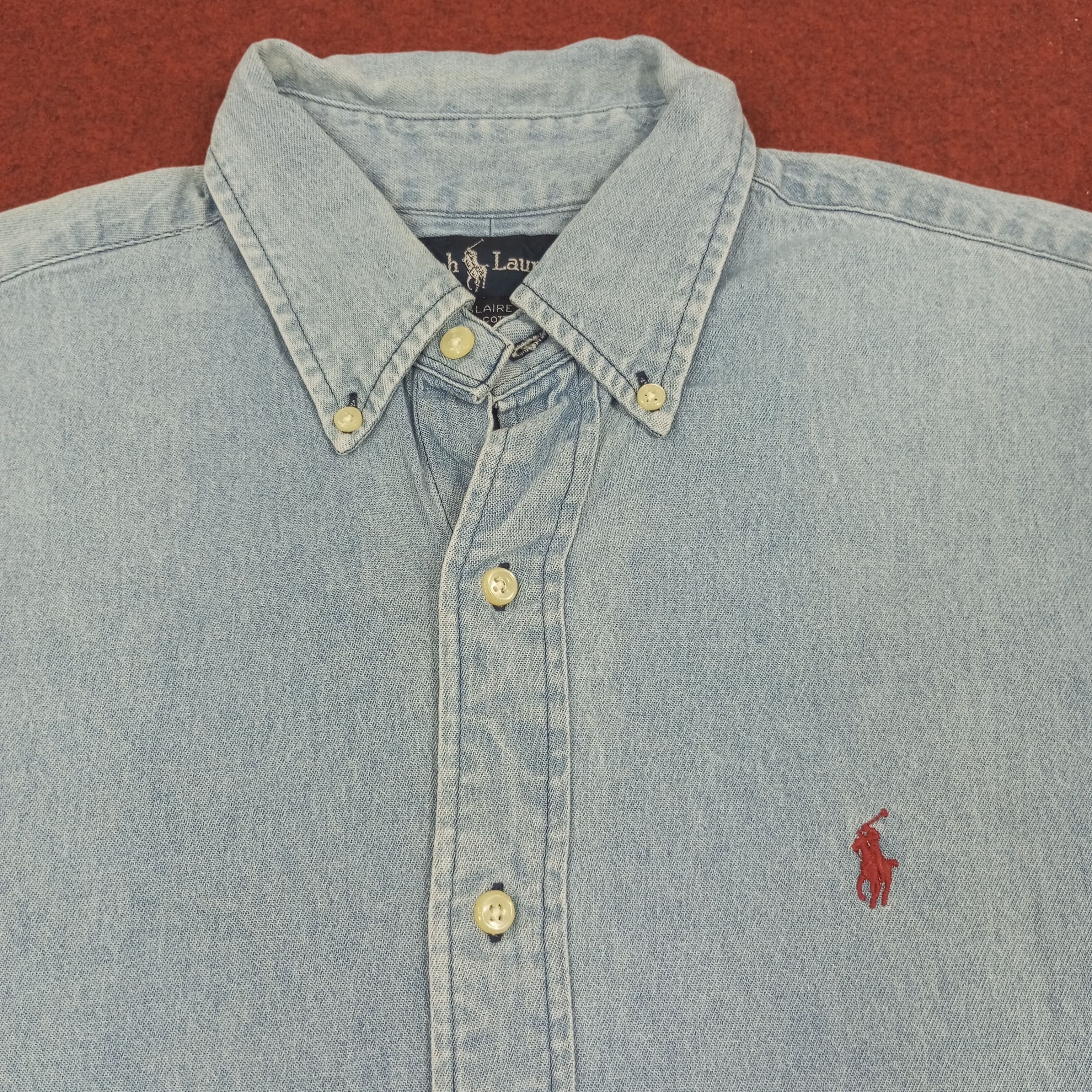 Ralph Lauren × Vintage Ralph Lauren Fashion Brand Small Logo Design Shirt Size US S / EU 44-46 / 1 - 2 Thumbnail