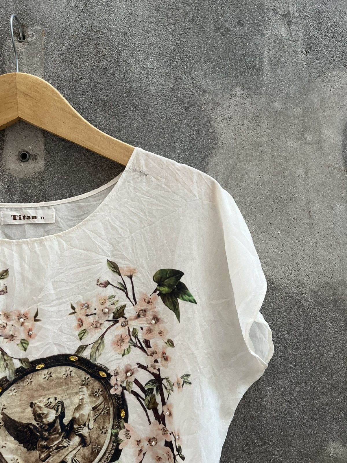 Dolce & Gabbana × Dries Van Noten × Toga Angel Graphic Floral Top – Romantic Vintage Aesthetic Size US L / EU 52-54 / 3 - 4 Thumbnail