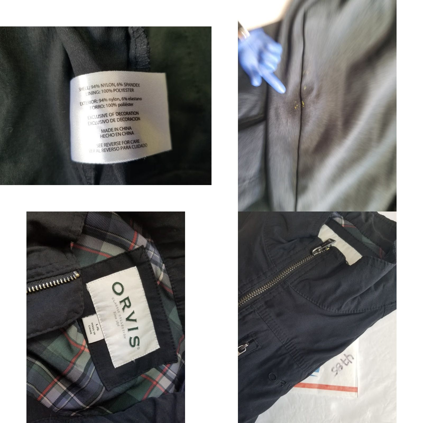 Orvis Orvis Jacket Zip Up Full Zip L Black Men Large nylon solid lined See Pics Mens L Size US L / EU 52-54 / 3 - 8 Thumbnail