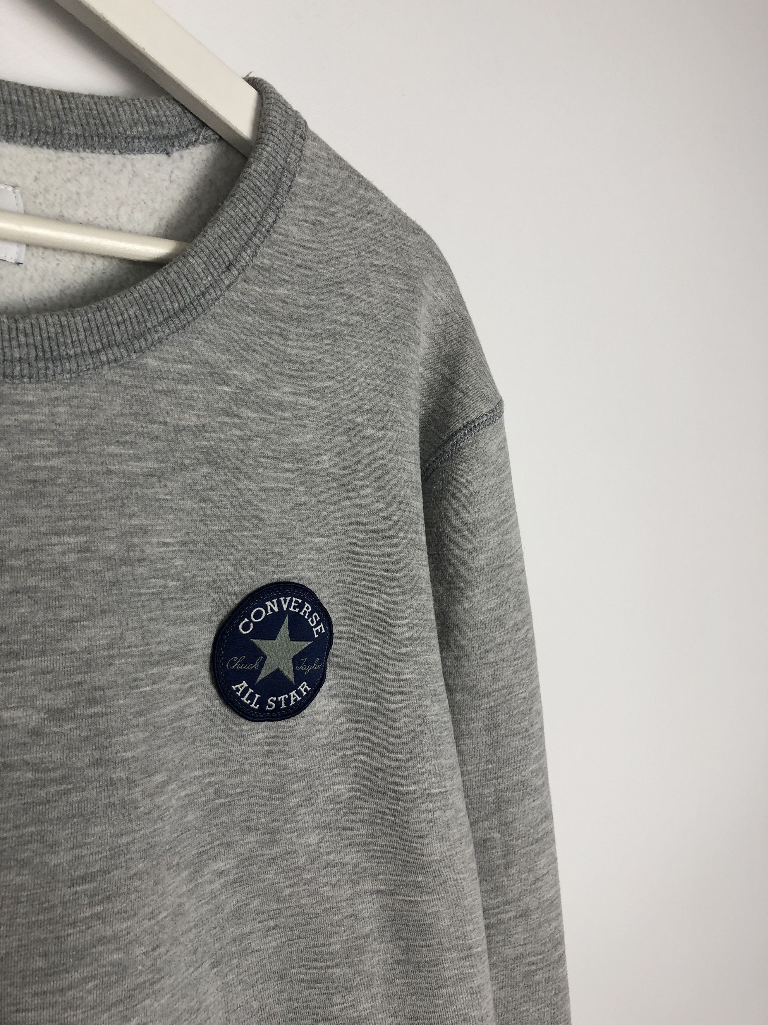 Converse Converse All Star Sweatshirt Crewneck Gray Pullover size L Size US L / EU 52-54 / 3 - 5 Thumbnail