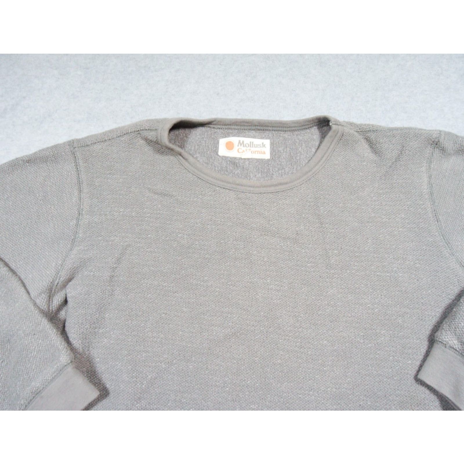 Vintage Mollusk Sweatshirt Mens Large Gray Crewneck Pullover Outdoors Knit Fleece Adult Size US L / EU 52-54 / 3 - 2 Thumbnail