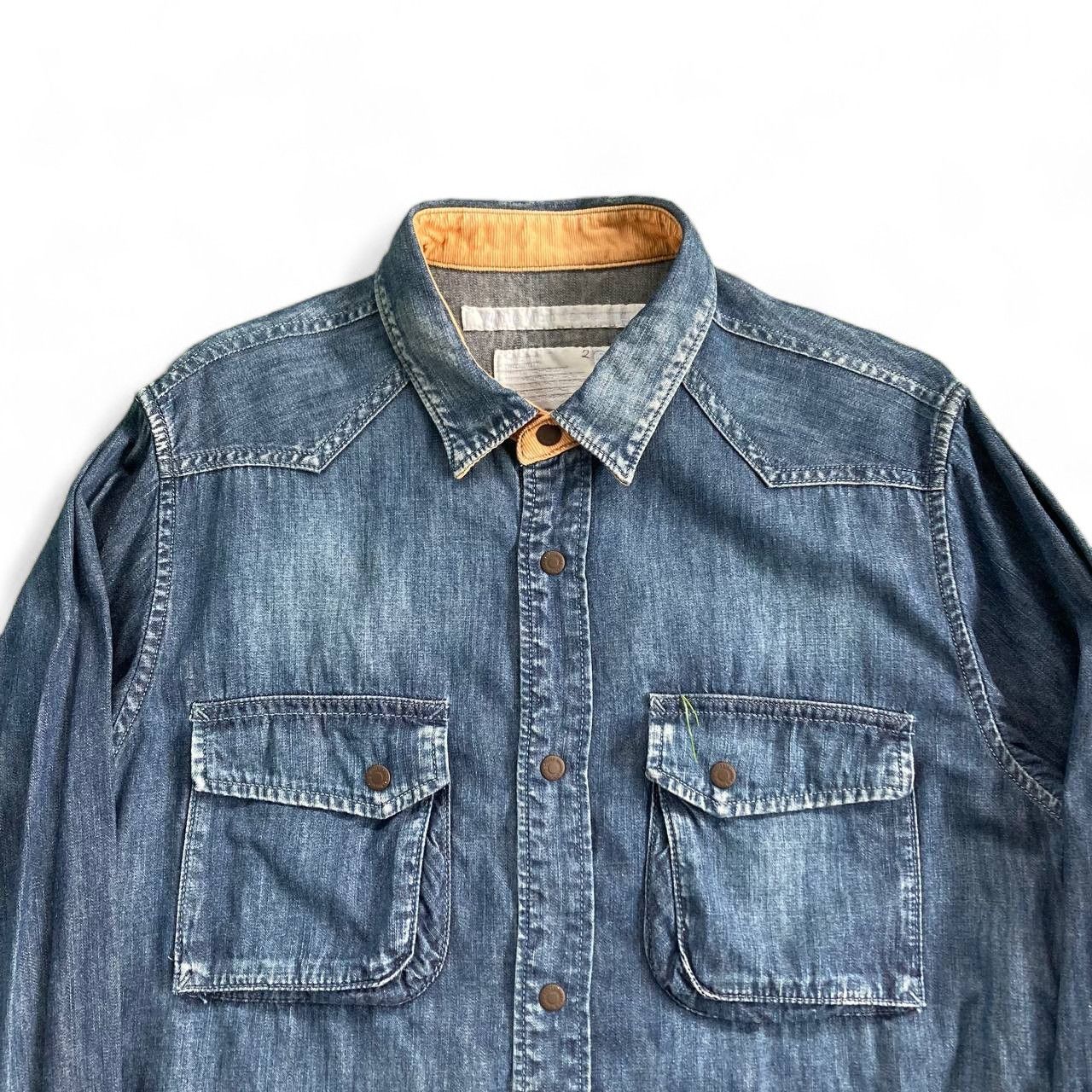 White Mountaineering AW13 Blue Denim Shirt Size US S / EU 44-46 / 1 - 3 Thumbnail