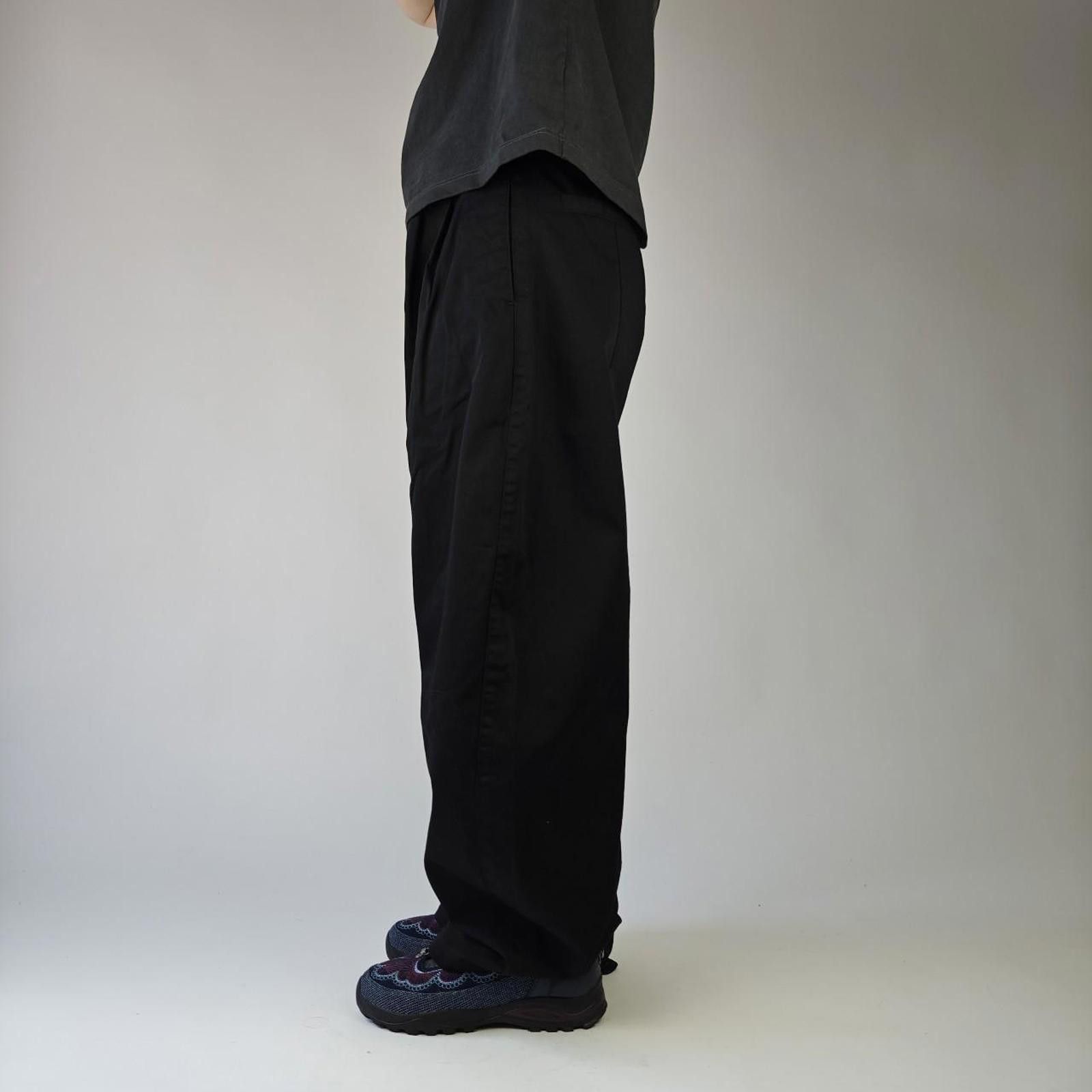 Other Black Wide Leg Button-Up Trousers Size US 34 / EU 50 - 3 Thumbnail