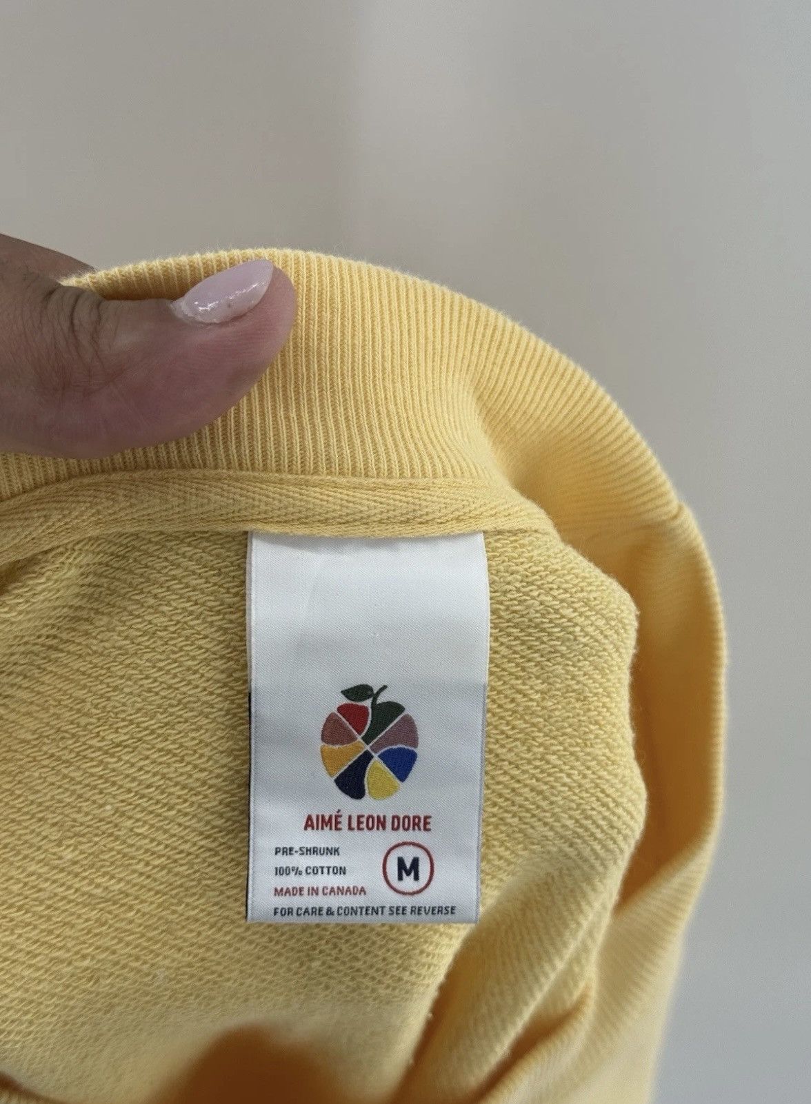 Aime Leon Dore Aime Leon Dore Crewneck Sweatshirt Pullover Yellow Men’s M Size US M / EU 48-50 / 2 - 7 Thumbnail