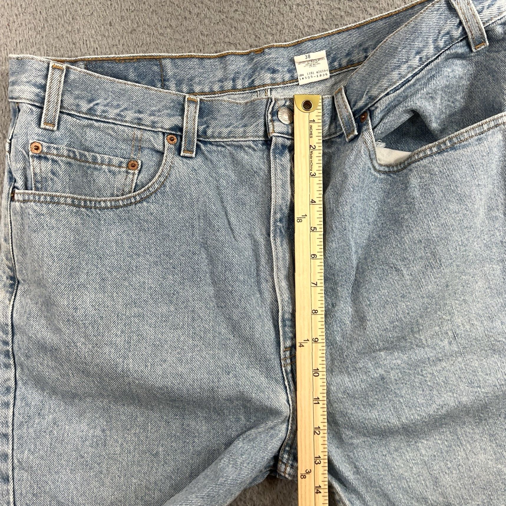 Levi's VINTAGE Levi's 505 Shorts 38 Regular Fit Light Wash Denim Skate Grunge 90s Mens Size US 38 / EU 54 - 4 Thumbnail