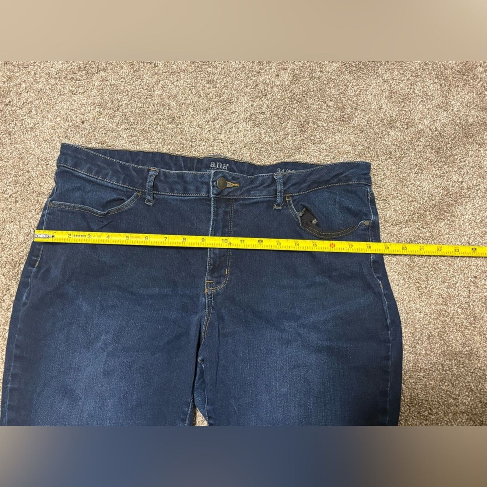 Vintage (Ana) Blue Denim Plus Size Jeans: Size 34/18 Size 40" / US 18 - 6 Thumbnail